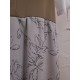 氣質雪紡印花拼布連身裙 (咖啡/姜黃/黑   3色)