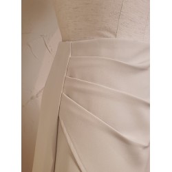 氣質修身短裙 (白/卡其 2色)